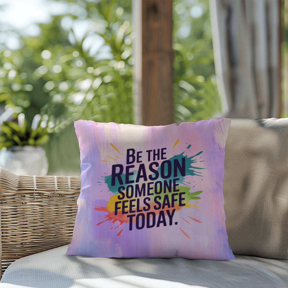 Rise & Reclaim Indoor/Outdoor Pillow – Mental Health Support