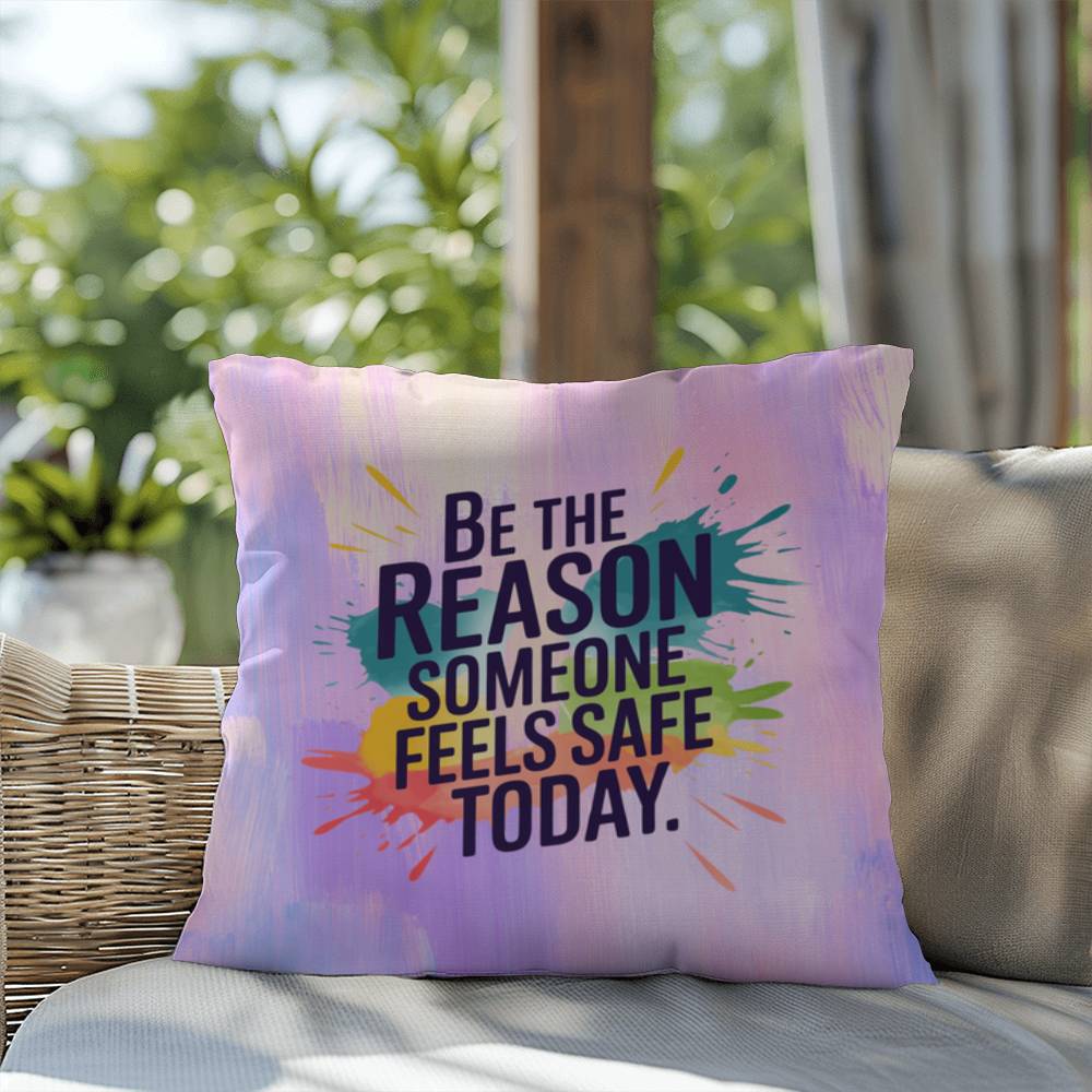 Rise & Reclaim Indoor/Outdoor Pillow – Mental Health Support