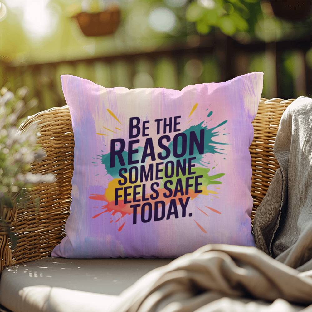 Rise & Reclaim Indoor/Outdoor Pillow – Mental Health Support