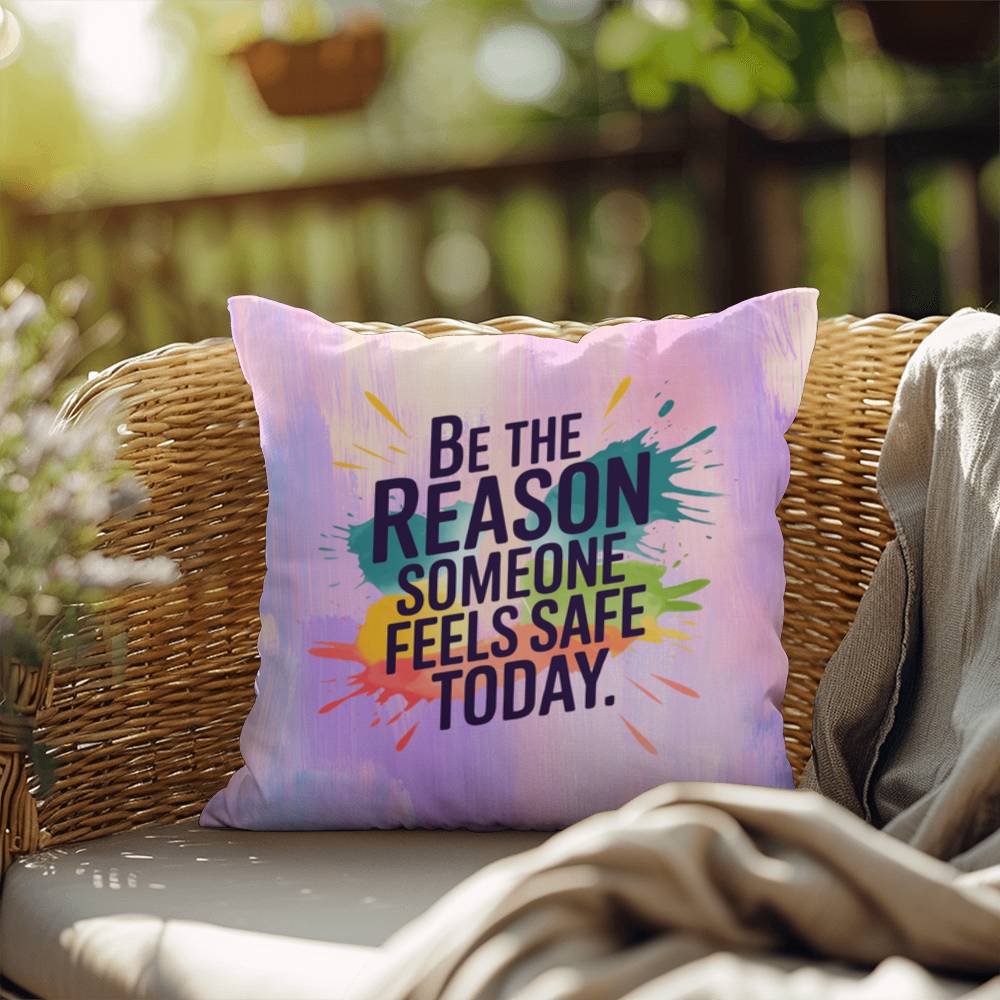 Rise & Reclaim Indoor/Outdoor Pillow – Mental Health Support