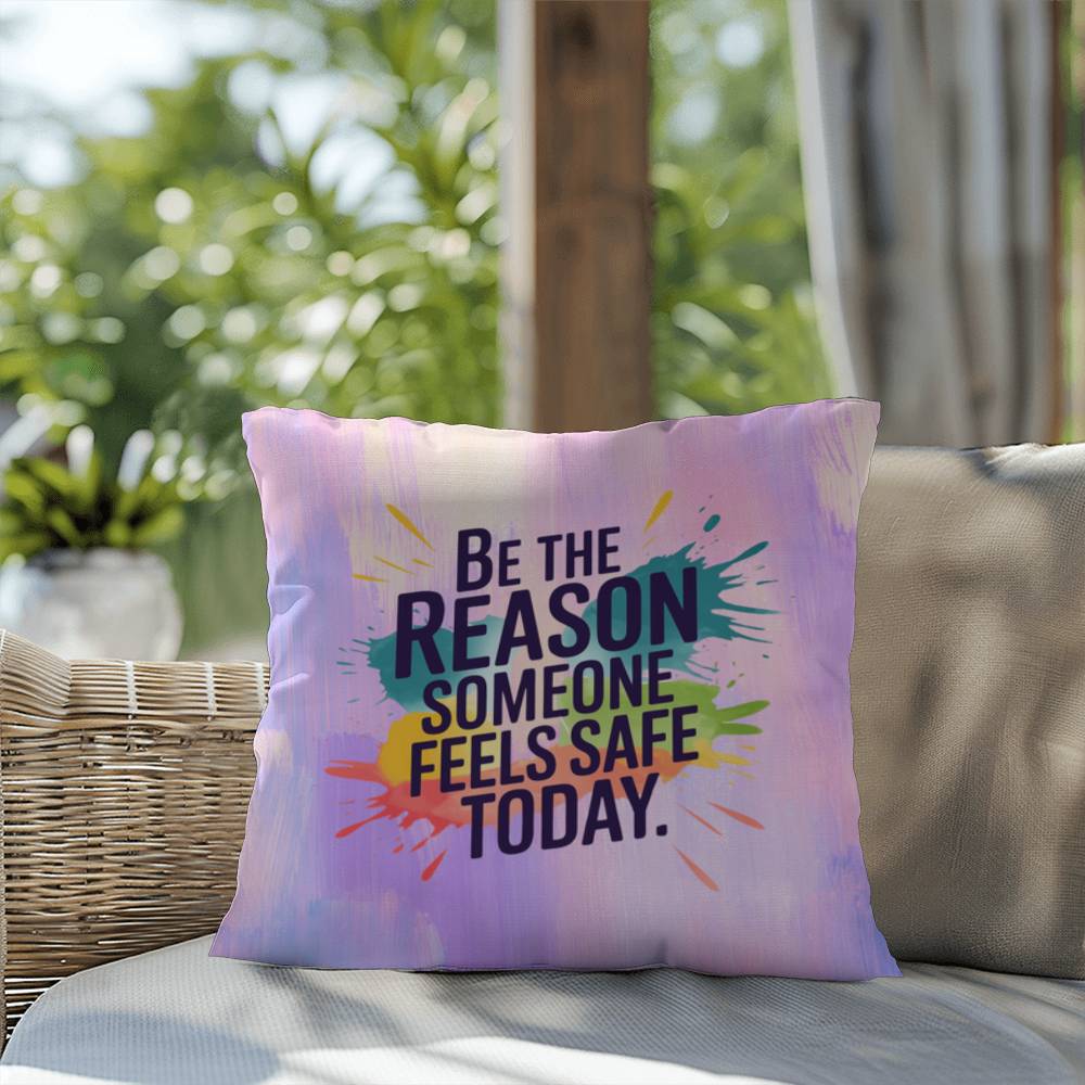Rise & Reclaim Indoor/Outdoor Pillow – Mental Health Support