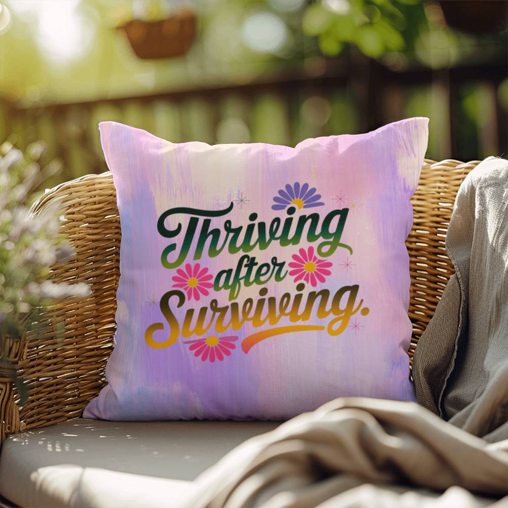 Rise & Reclaim Indoor/Outdoor Pillow – Resilient After Trauma