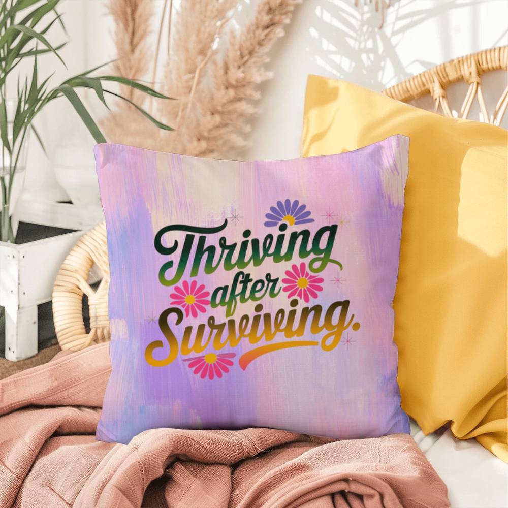 Rise & Reclaim Indoor/Outdoor Pillow – Resilient After Trauma