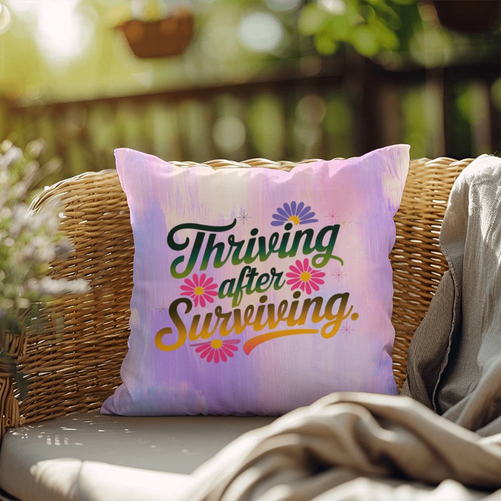 Rise & Reclaim Indoor/Outdoor Pillow – Resilient After Trauma