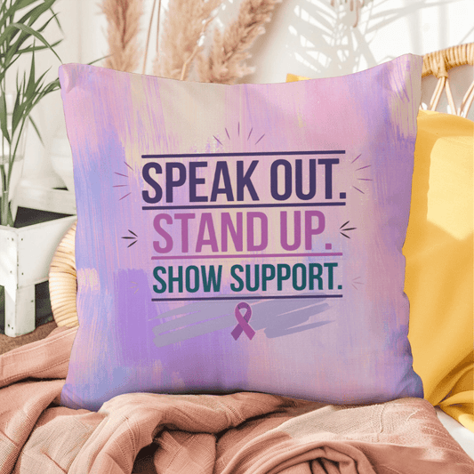 Rise & Reclaim Indoor/Outdoor Pillow – Stand Up for Justice