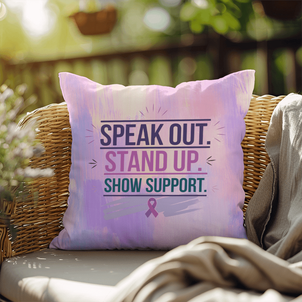Rise & Reclaim Indoor/Outdoor Pillow – Stand Up for Justice