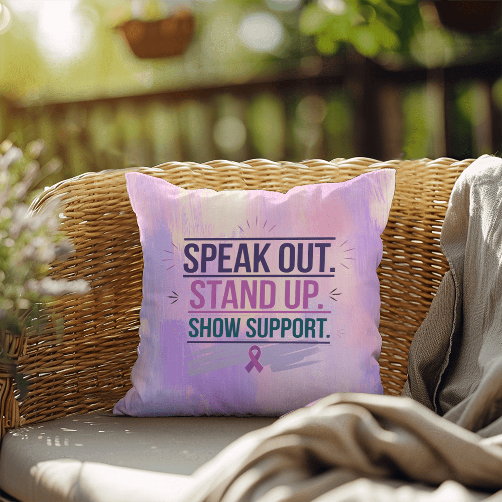 Rise & Reclaim Indoor/Outdoor Pillow – Stand Up for Justice