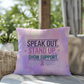 Rise & Reclaim Indoor/Outdoor Pillow – Stand Up for Justice