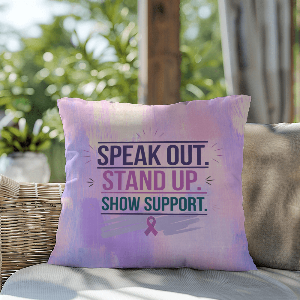 Rise & Reclaim Indoor/Outdoor Pillow – Stand Up for Justice