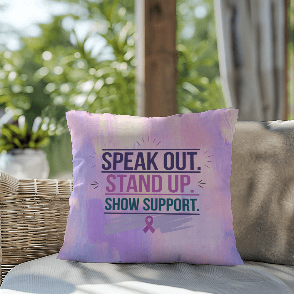 Rise & Reclaim Indoor/Outdoor Pillow – Stand Up for Justice