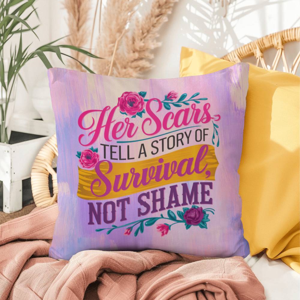 Rise & Reclaim Indoor/Outdoor Pillow – Strength Through Survival