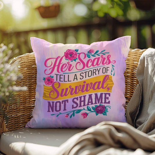 rise-reclaim-personalized-indooroutdoor-pillow-strength-through-survival-her-scars-tell-a-story-of-survival-not-shame-2527154 - MySisterIsASurvivor