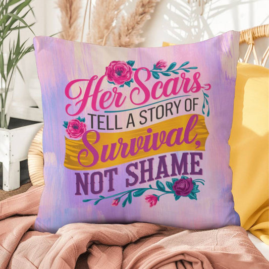 Rise & Reclaim Indoor/Outdoor Pillow – Strength Through Survival