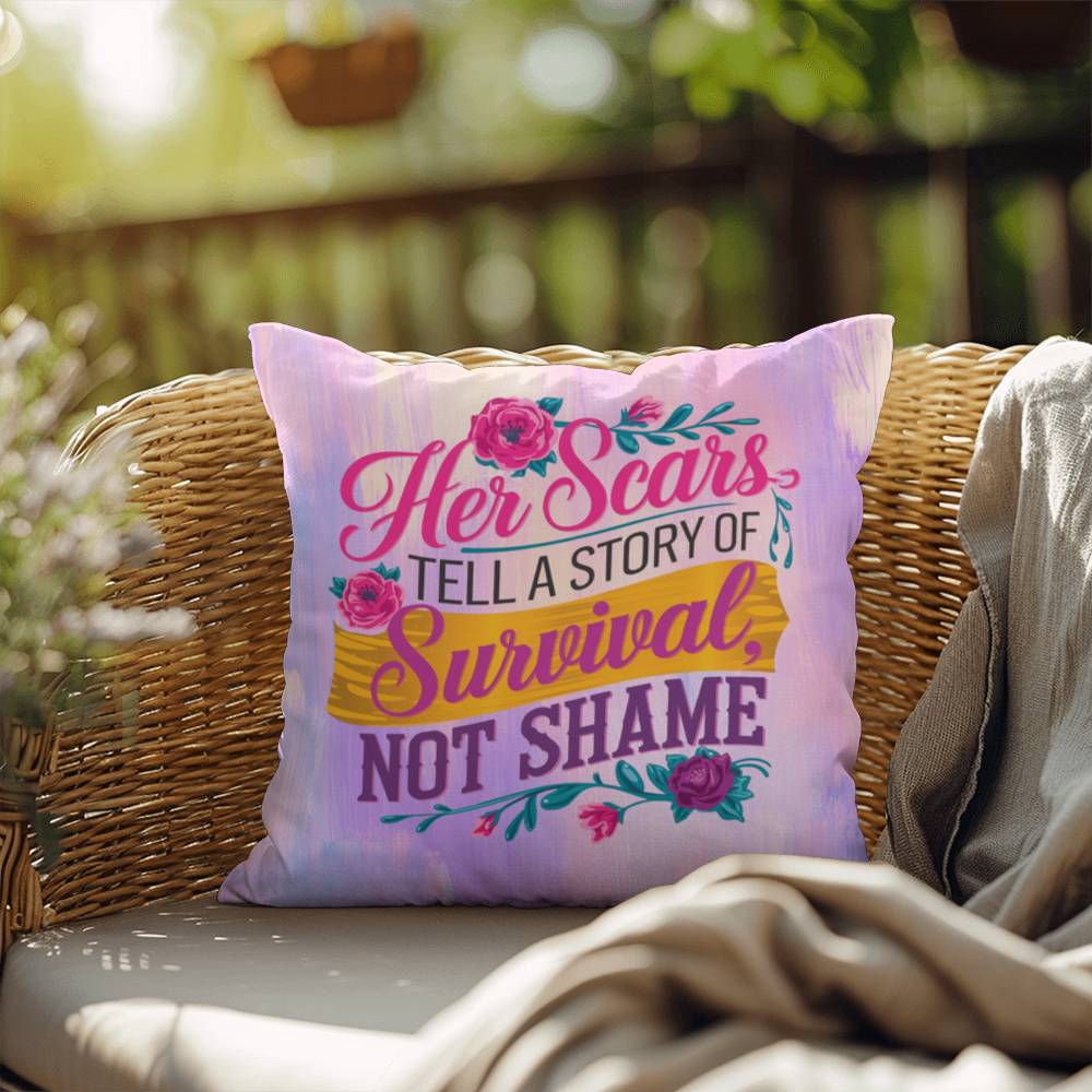 Rise & Reclaim Indoor/Outdoor Pillow – Strength Through Survival
