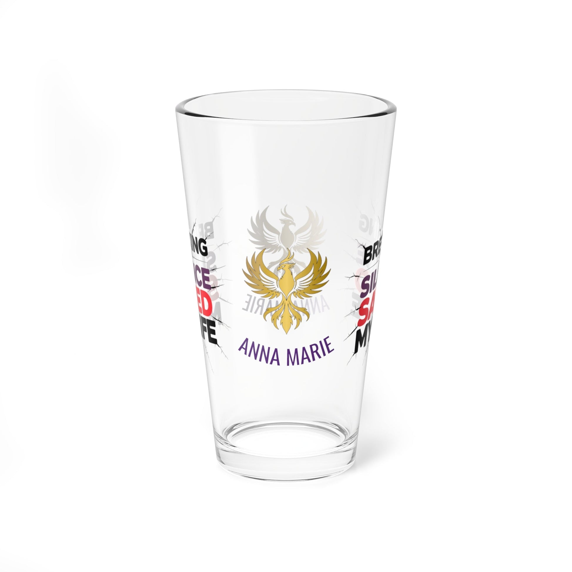 Rise & Reclaim Pint Glass – Breaking the Silence Saved My Life | Survivor Empowerment Pint