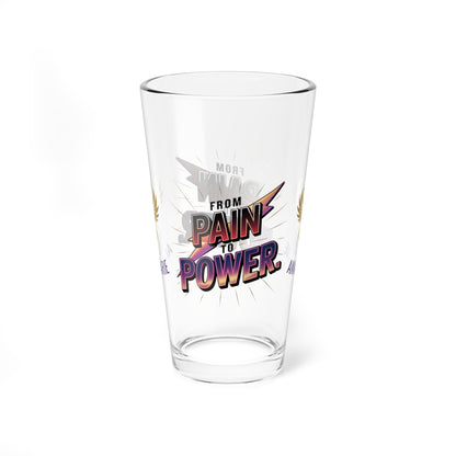 Rise & Reclaim Pint Glass – From Pain to Power | Empowerment Drinkware for Survivors
