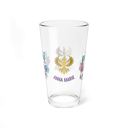 Rise & Reclaim Pint Glass – I Am Proof That Healing Is Possible | Trauma Recovery Pint - MySisterIsASurvivor