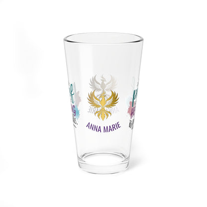 Rise & Reclaim Pint Glass – I Am Proof That Healing Is Possible | Trauma Recovery Pint - MySisterIsASurvivor
