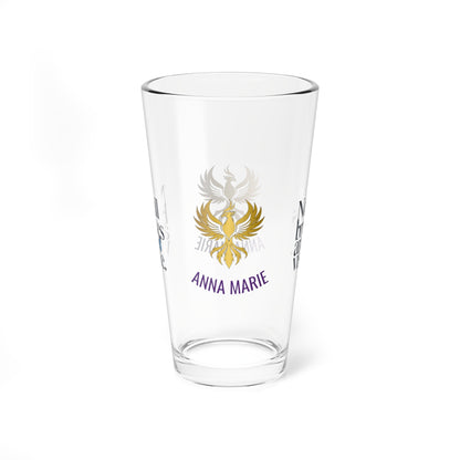 Rise & Reclaim Pint Glass – Not All Bruises Are Visible | Emotional Abuse Awareness Glass - MySisterIsASurvivor