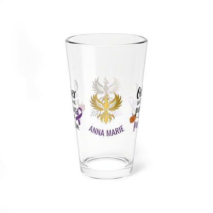 Rise & Reclaim Pint Glass – October Isn’t Just About Pumpkins – It’s About Purple | DV Awareness Month Glass - MySisterIsASurvivor