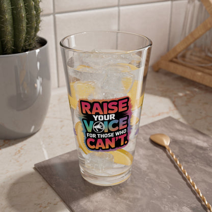 Rise & Reclaim Pint Glass – Raise Your Voice for Those Who Can't | Survivor Support Glass - MySisterIsASurvivor