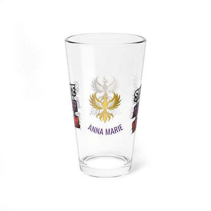 Rise & Reclaim Pint Glass – Silence Protects the Abuser – Not the Victim | Speak Out Glass - MySisterIsASurvivor