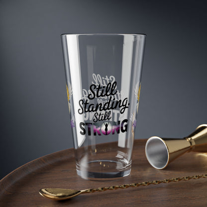 Rise & Reclaim Pint Glass – Still Standing. Still Strong | Empowerment Drinkware for Survivors - MySisterIsASurvivor