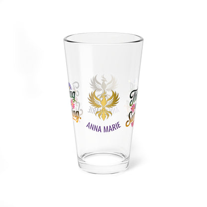 Rise & Reclaim Pint Glass – Thriving After Surviving | PTSD Recovery and Empowerment Gift - MySisterIsASurvivor