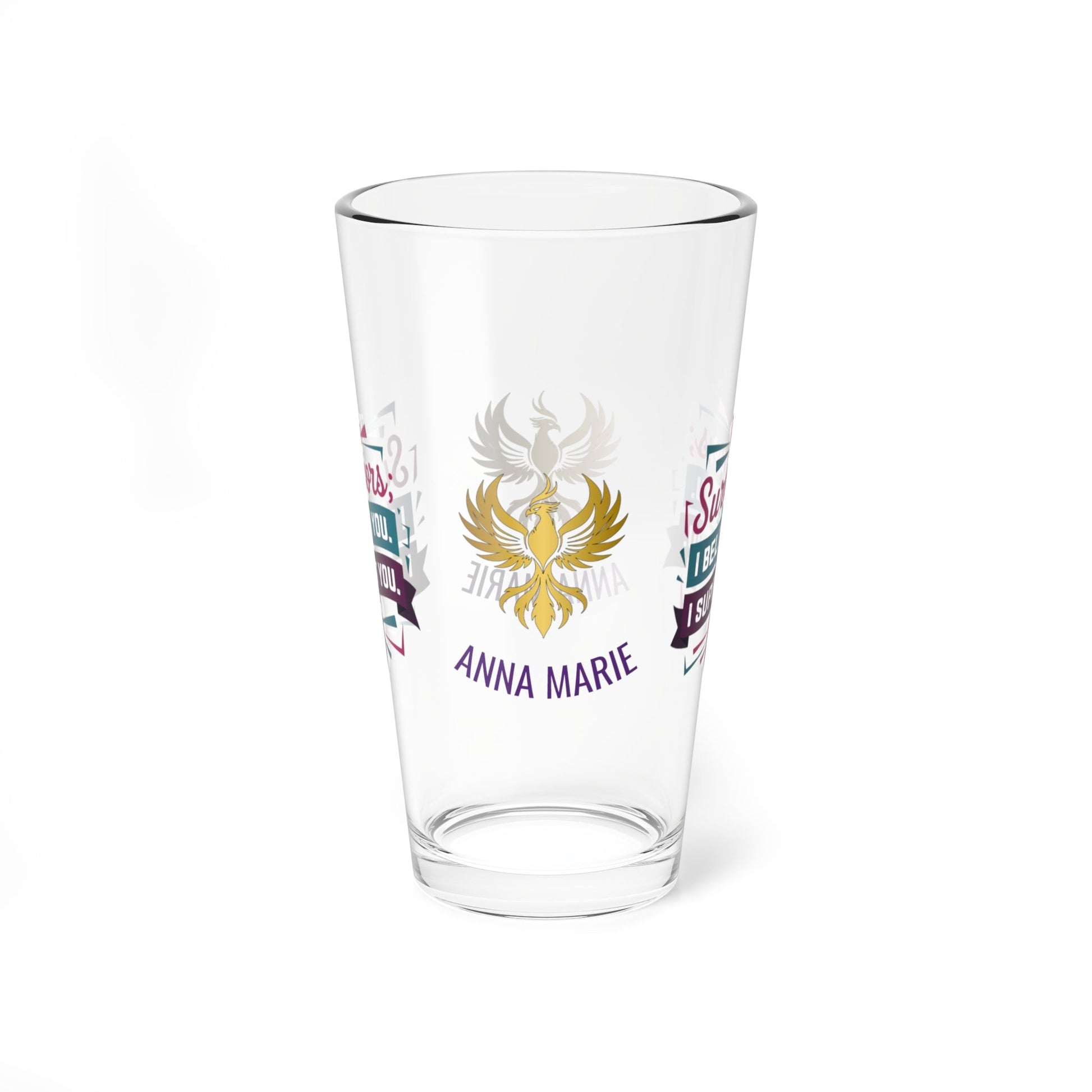 Rise & Reclaim Pint Glass – To Survivors: I Believe You. I Support You | Advocacy Pint - MySisterIsASurvivor