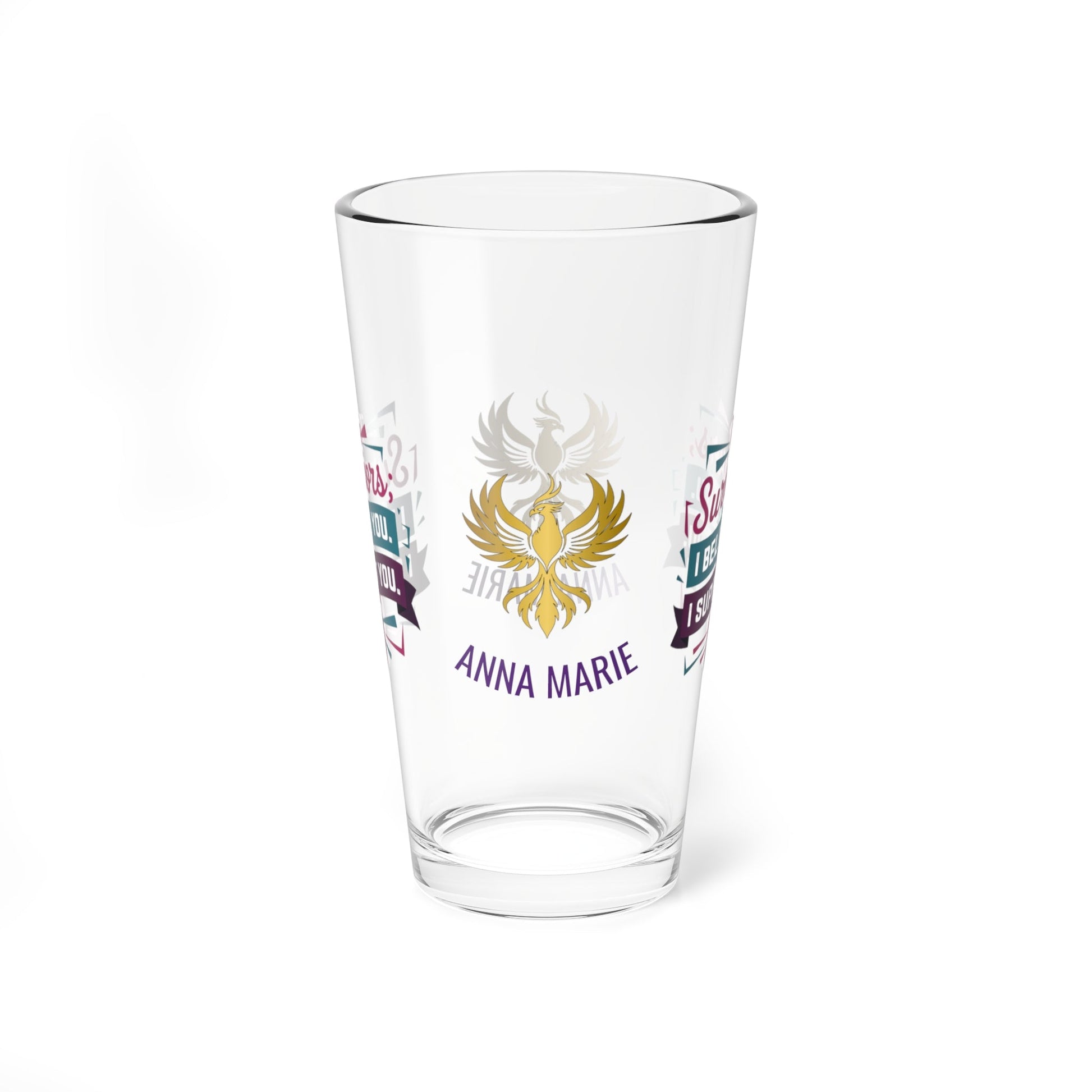 Rise & Reclaim Pint Glass – To Survivors: I Believe You. I Support You | Advocacy Pint - MySisterIsASurvivor