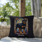 Black & Tan Rottweiler Pillow, personalized stained glass art for dog décor and pet lovers