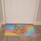 Self - Care Is My Jam Welcome Mat - Retro Mental Health Rug for Home or Therapy Office (21"x34") - MySisterIsASurvivor