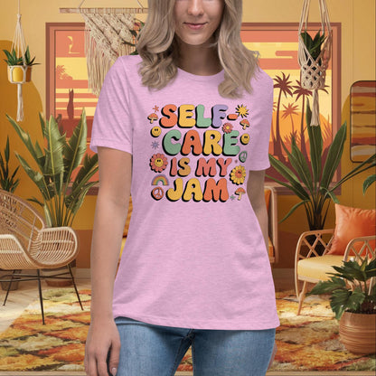 Self - Care Is My Jam Women’s Relaxed T-Shirt - Personalized Self - Love & Healing Shirt - MySisterIsASurvivor