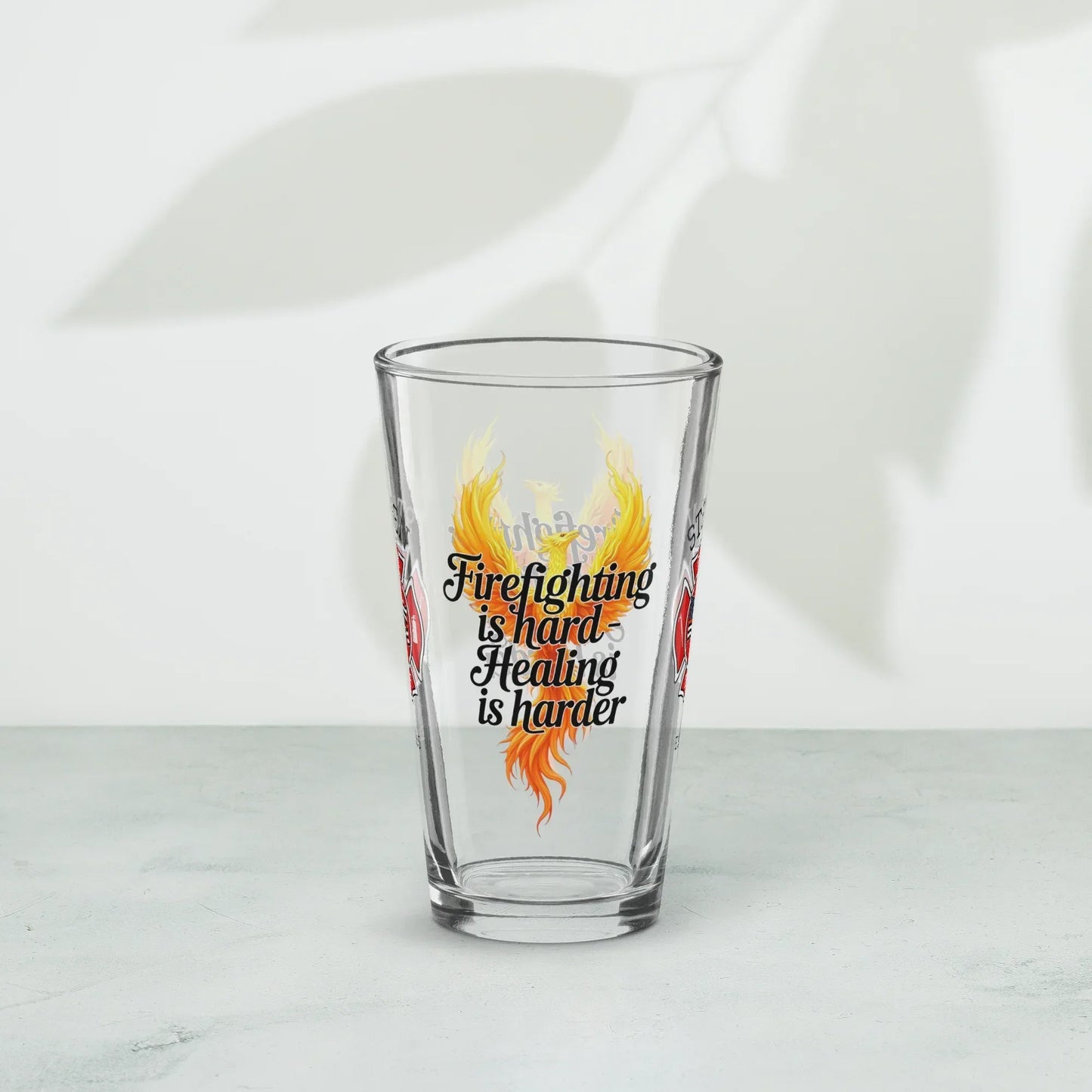 Shop our premium firefighter support pint firefighting is hard from MySisterIsASurvivor.