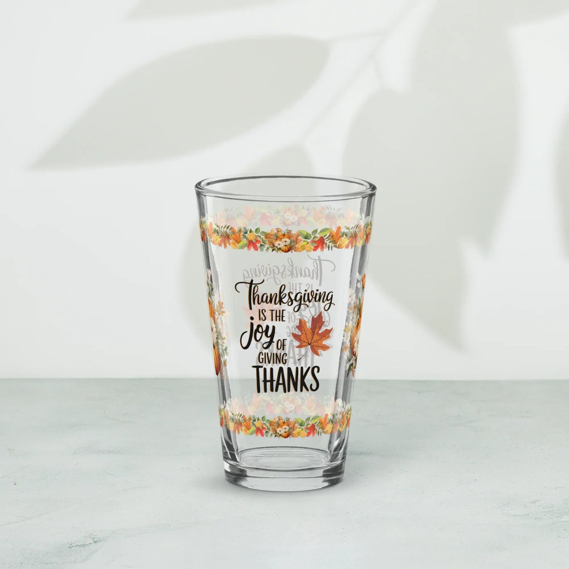 Shop our premium thanksgiving is the joy thanksgiving pint glass 16oz from MySisterIsASurvivor.