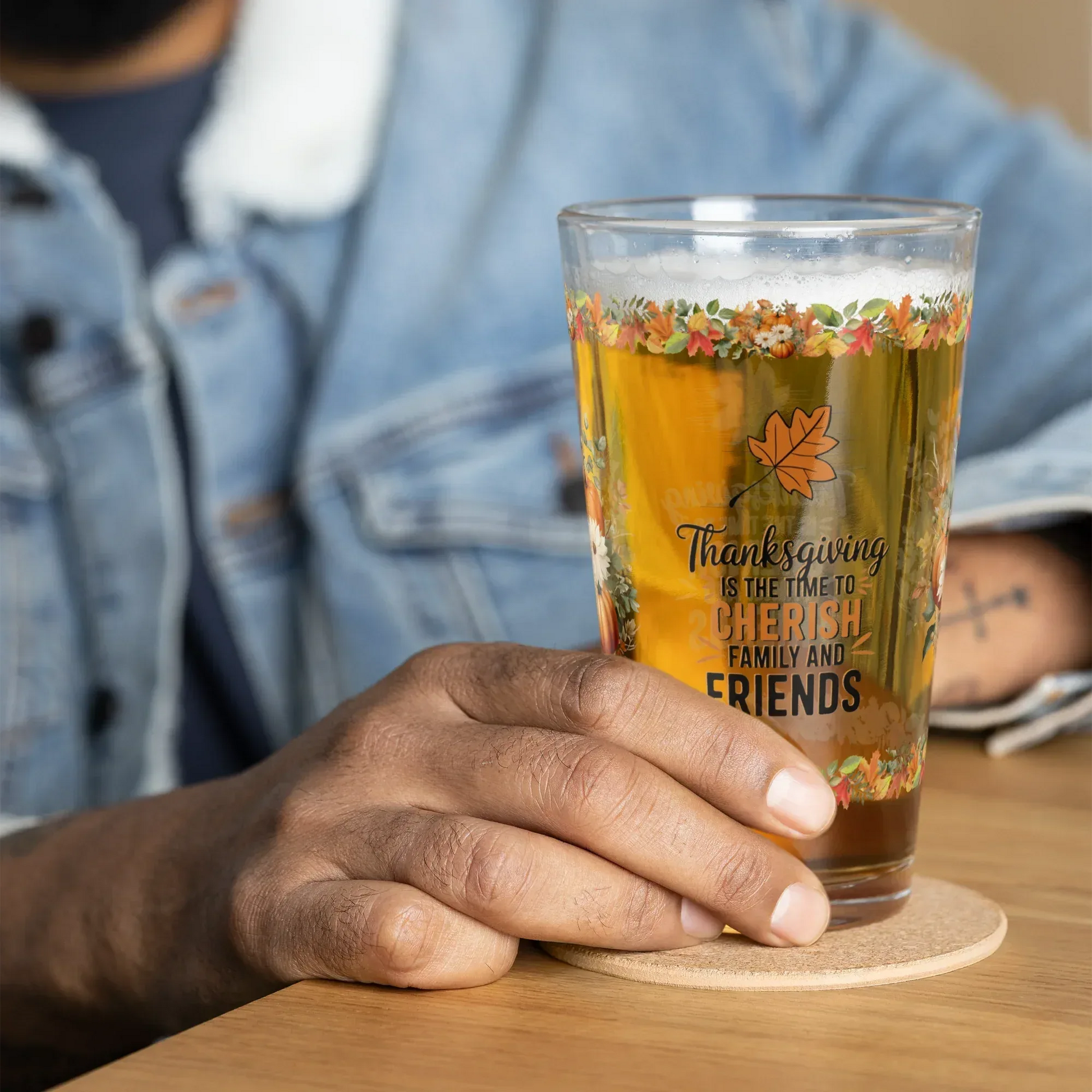 Shop our premium thanksgiving is the time to cherish family thanksgiving pint glass 16oz from MySisterIsASurvivor.
