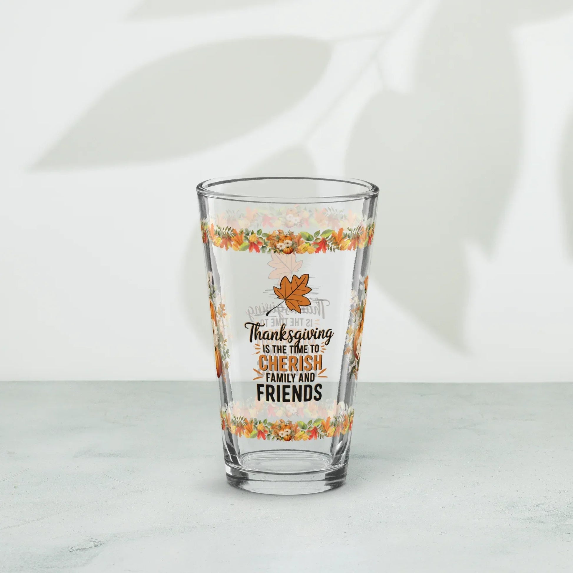 Shop our premium thanksgiving is the time to cherish family thanksgiving pint glass 16oz from MySisterIsASurvivor.
