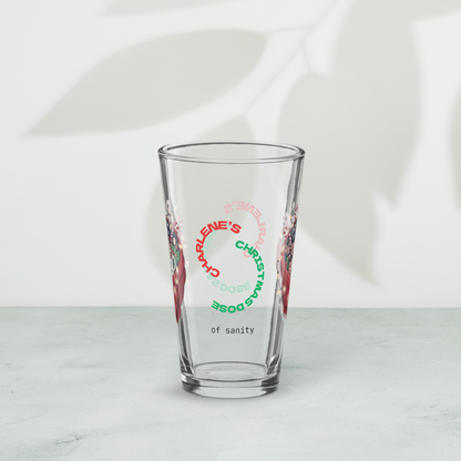 Cozy Up And Care For You - Funny Christmas mental health pint glass gift idea