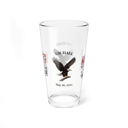Some Heroes Never Came Home pint glass - engraved military remembrance gift for veterans and families