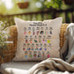 Stay Chill Mental Mood A - Z Personalized Indoor/Outdoor Pillow - Relaxation Decor, Mindfulness Gift, Therapy Room Throw - MySisterIsASurvivor