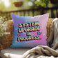 System Upgrade in Progress… Y2K pillow custom name mental health throw gift - MySisterIsASurvivor