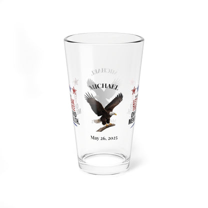 This Memorial Day, Let's Break The Silence pint glass - engraved PTSD awareness gift for healing and remembrance