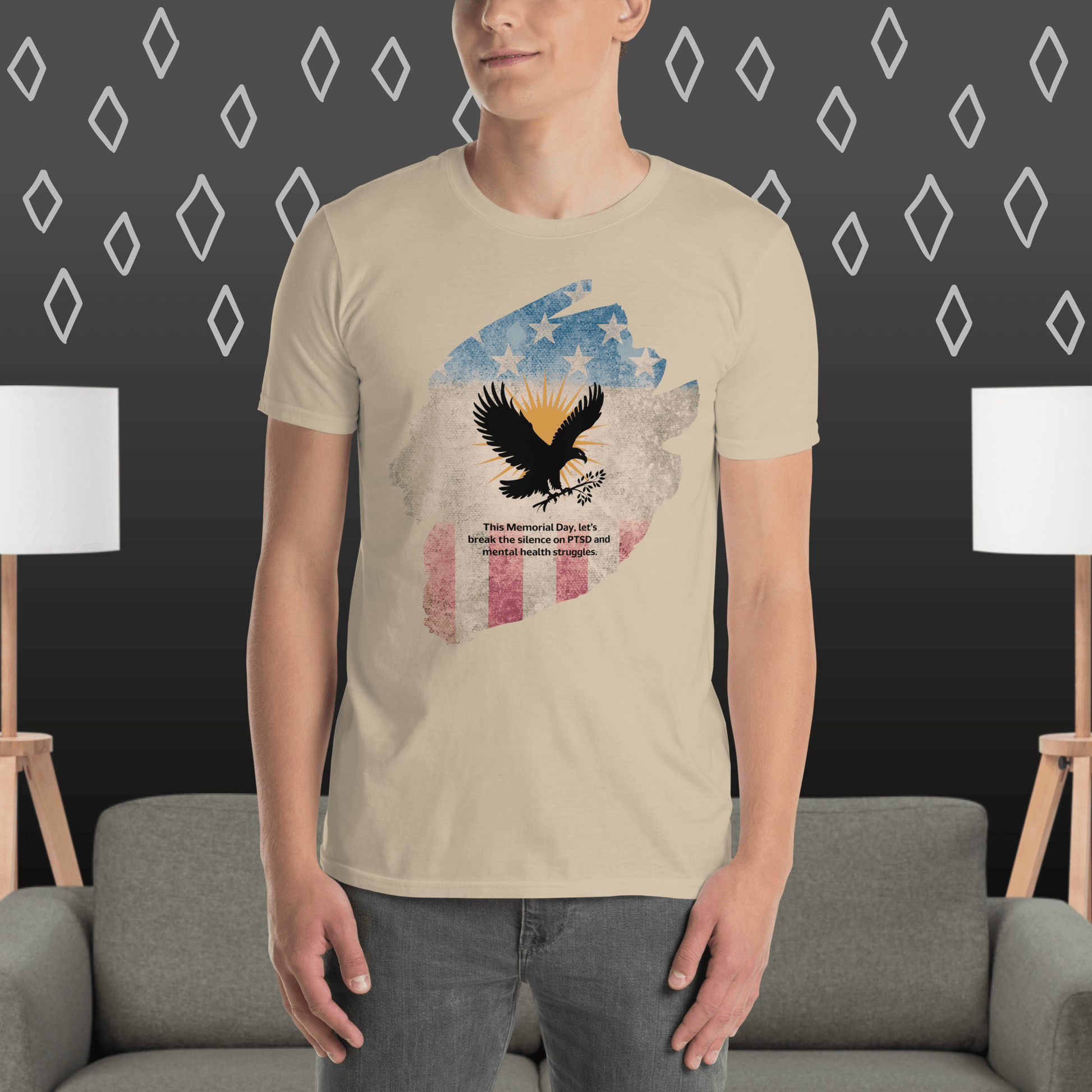 This Memorial Day, Let’s Break The Silence T-Shirt | Veteran Tribute Gift | PTSD Awareness Shirt | Memorial Day Tee | Mental Health Support Unisex Shirt