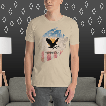 This Memorial Day, Let’s Break The Silence T-Shirt | Veteran Tribute Gift | PTSD Awareness Shirt | Memorial Day Tee | Mental Health Support Unisex Shirt