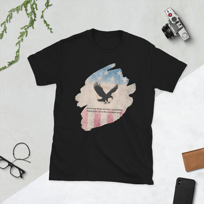 Honoring Those We Lost T-Shirt | Veteran Tribute Gift | PTSD Awareness Shirt | Memorial Day Tee | Mental Health Support Unisex Shirt