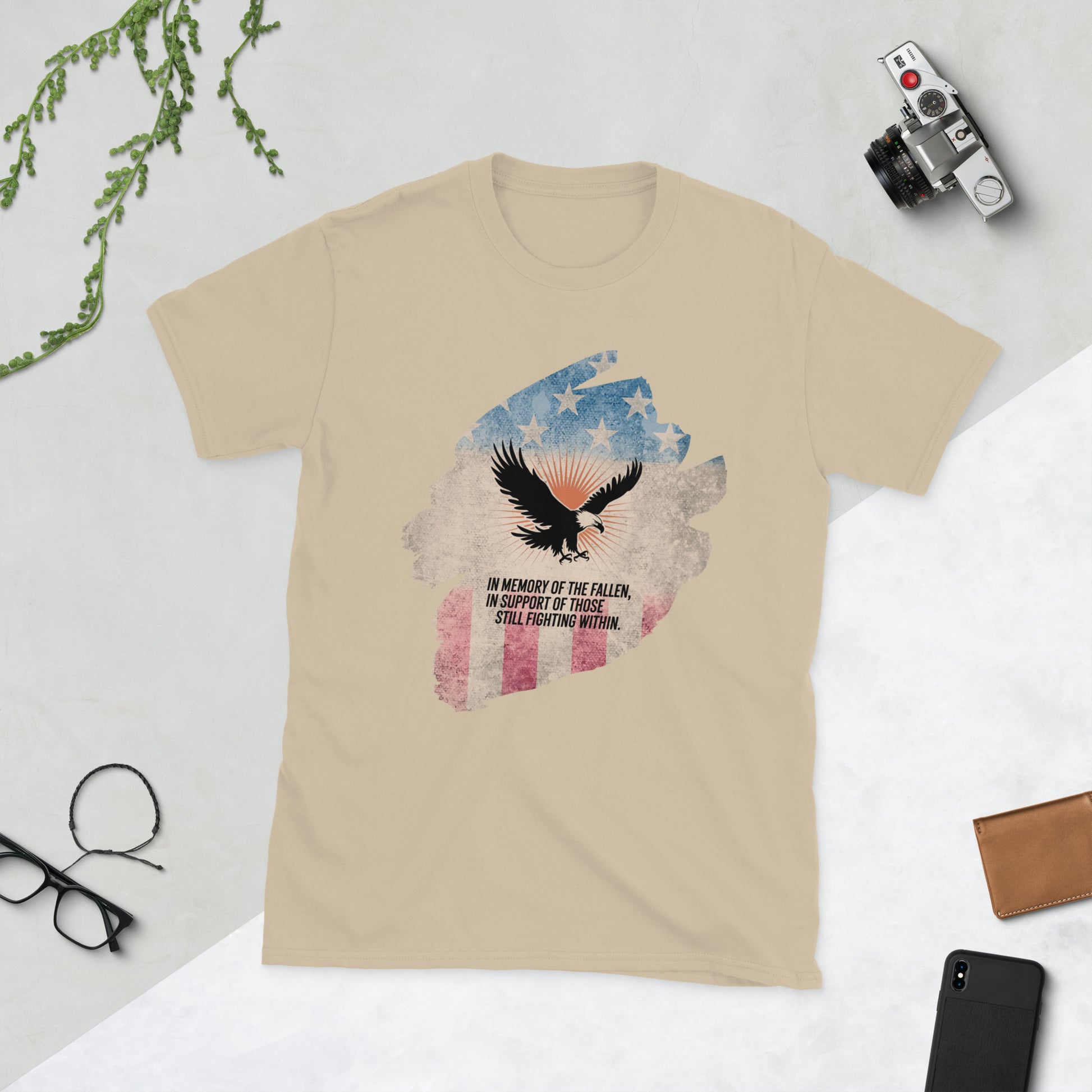 In Memory Of The Fallen T-Shirt | Veteran Tribute Gift | PTSD Awareness Shirt | Memorial Day Tee | Mental Health Support Unisex Shirt
