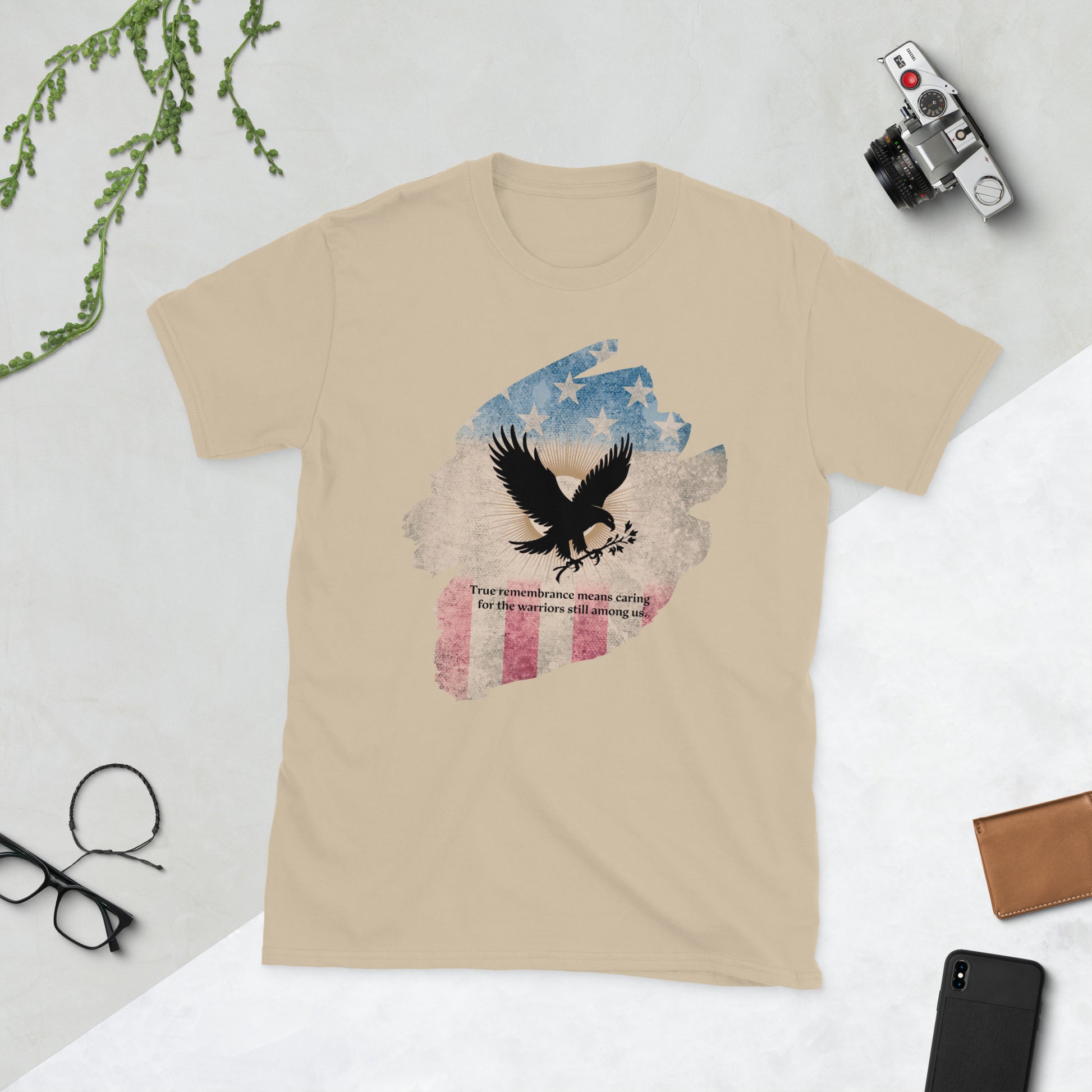 True Remembrance Means Caring T-Shirt | Veteran Tribute Gift | PTSD Awareness Shirt | Memorial Day Tee | Mental Health Support Unisex Shirtt