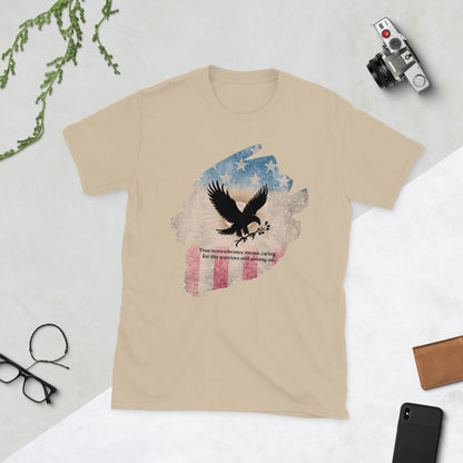 True Remembrance Means Caring T-Shirt | Veteran Tribute Gift | PTSD Awareness Shirt | Memorial Day Tee | Mental Health Support Unisex Shirtt