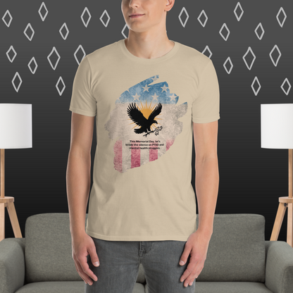 This Memorial Day, Let’s Break The Silence T-Shirt | Veteran Tribute Gift | PTSD Awareness Shirt | Memorial Day Tee | Mental Health Support Unisex Shirt
