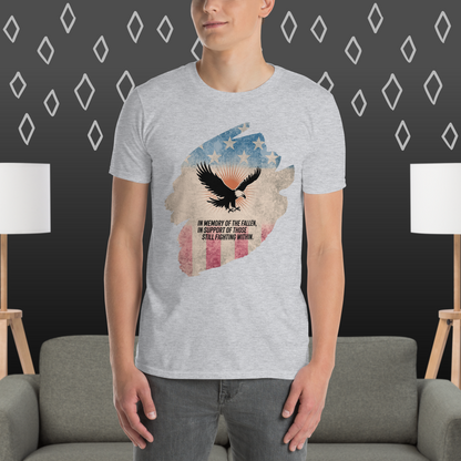 In Memory Of The Fallen T-Shirt | Veteran Tribute Gift | PTSD Awareness Shirt | Memorial Day Tee | Mental Health Support Unisex Shirt